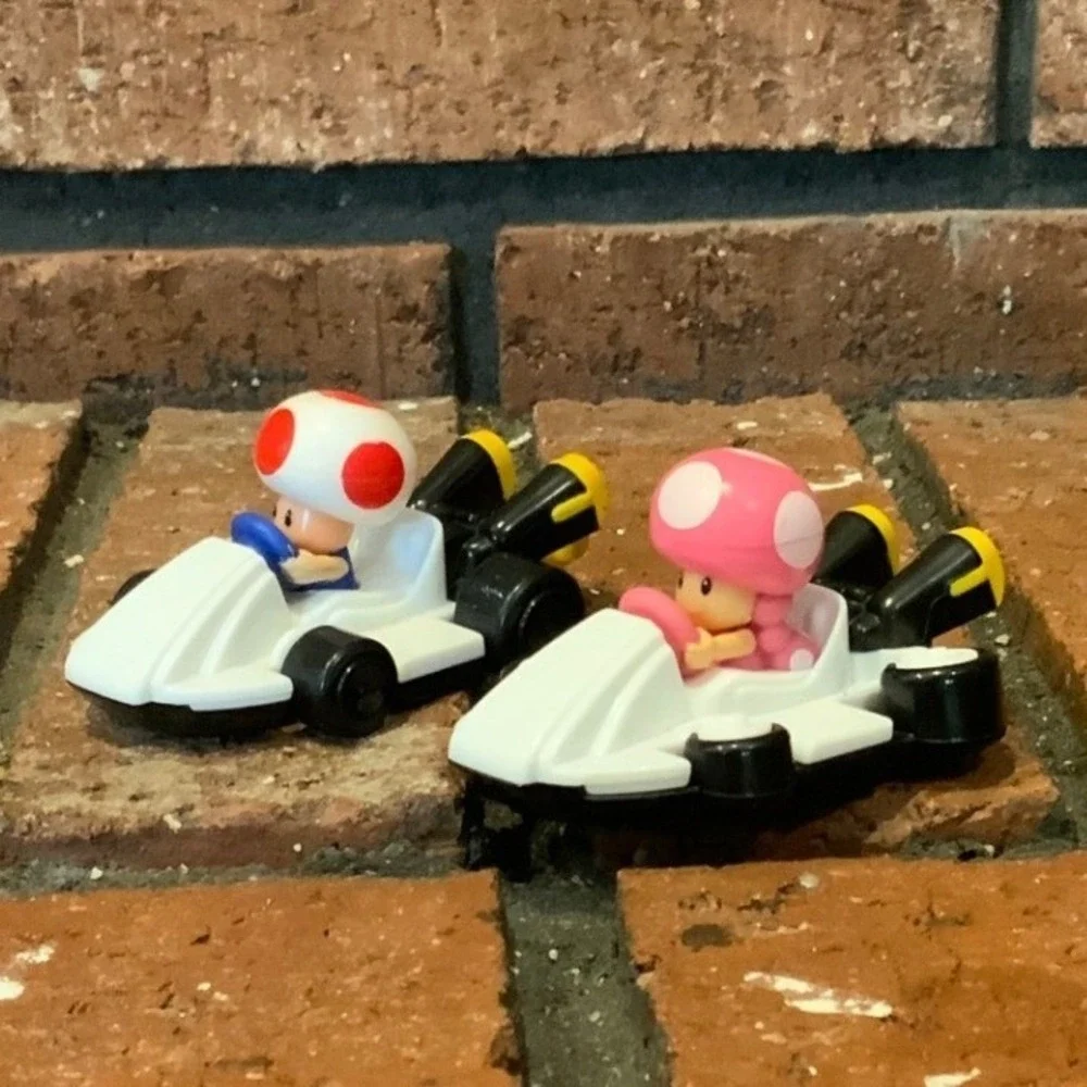 Mcdonalds Mario Cart Toad And Toadette Racing Figures 2022
